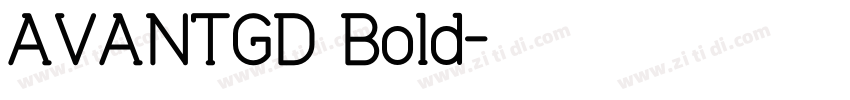 AVANTGD Bold字体转换